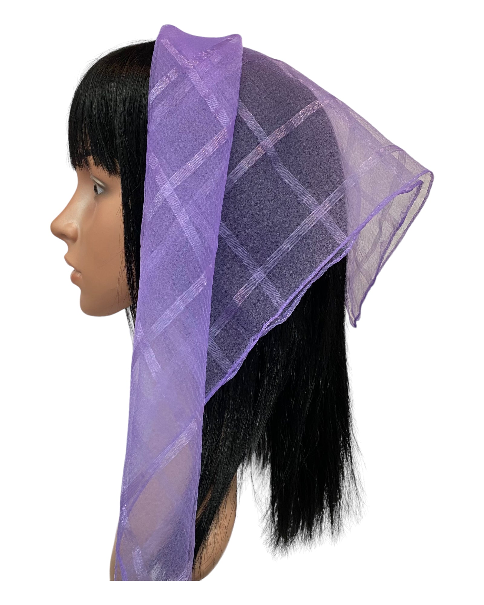 Narrow Silk Stripes | Light Purple