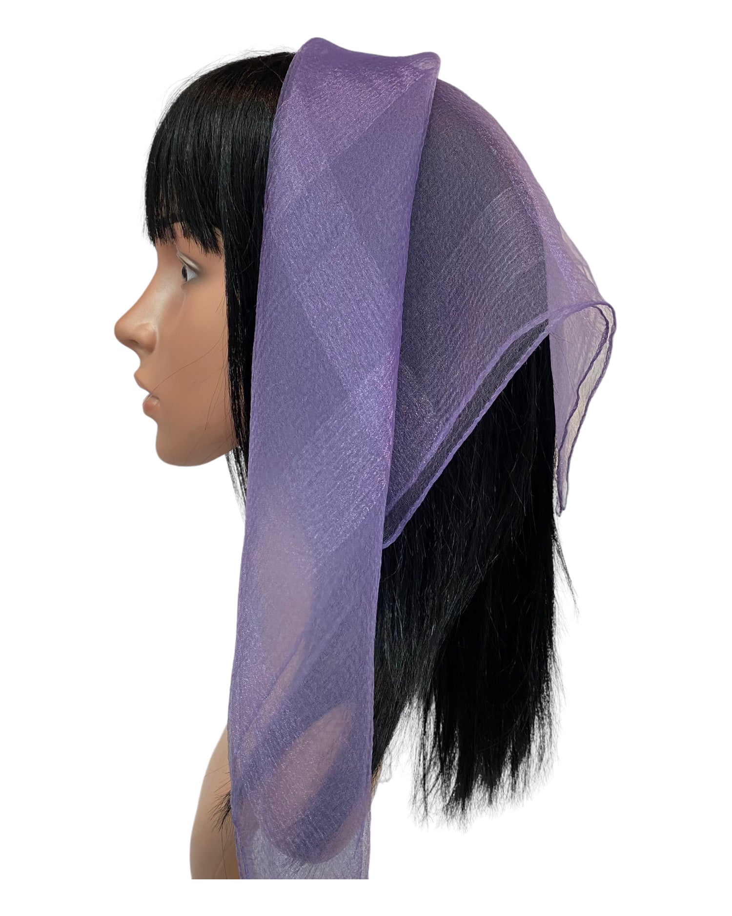 Wide Silk Stripes | Square Nylon Scarves