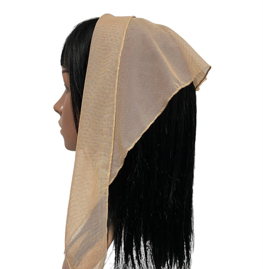 NEW! | Soft Net Scarf | Triangle | Beige