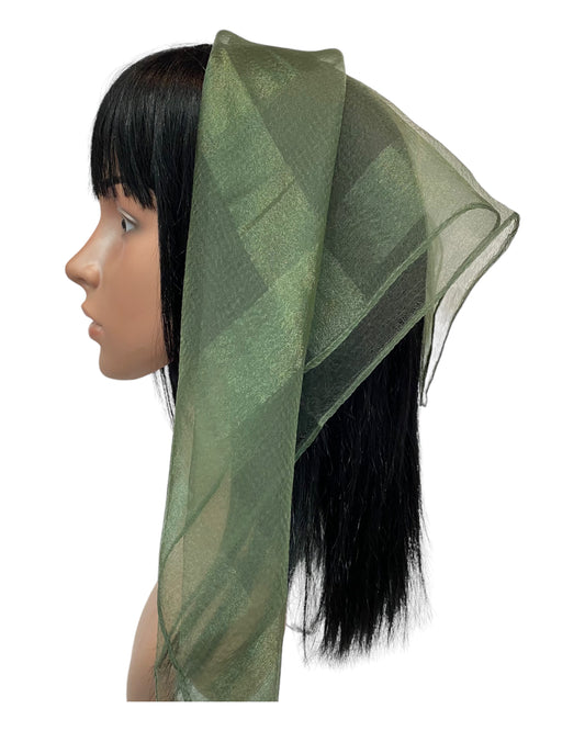 Wide Silk Stripes | Forest Green