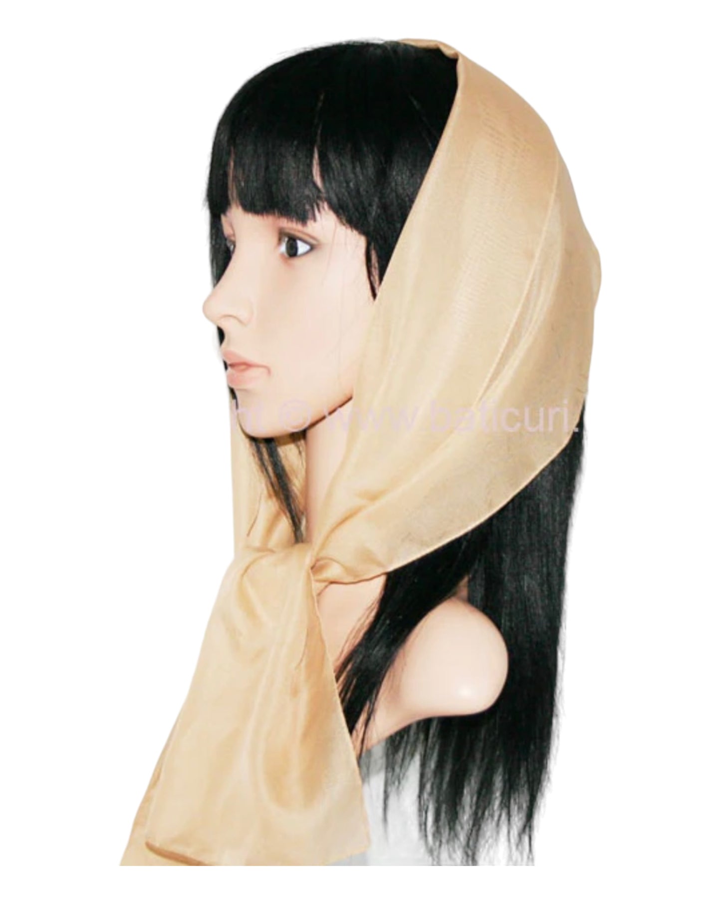 Oblong | Medium | Silk-Like Italian | Beige