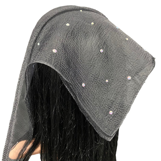 SQ | Rhinestone Scattered | Black/Silver