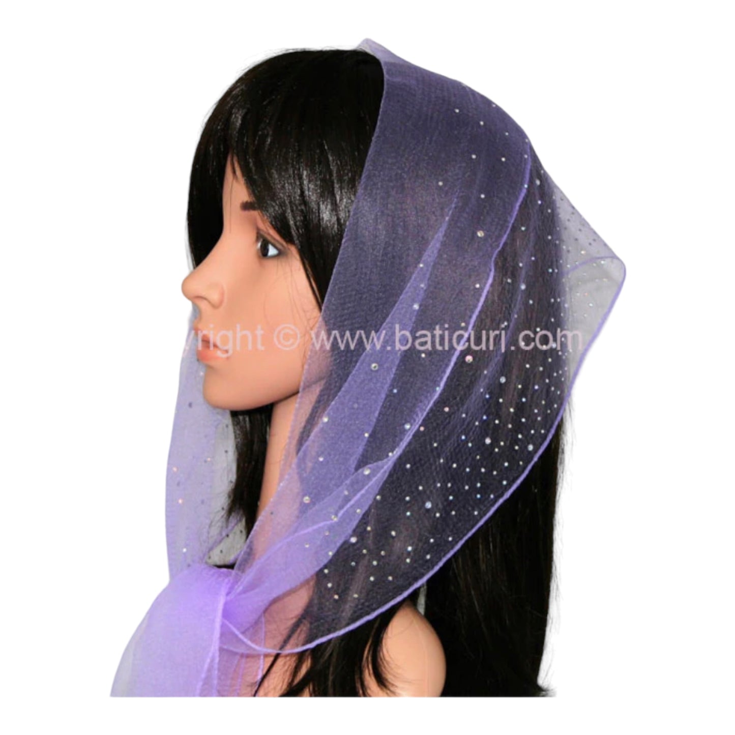 Long Nylon (W) Solid Waterfall Rhinestones