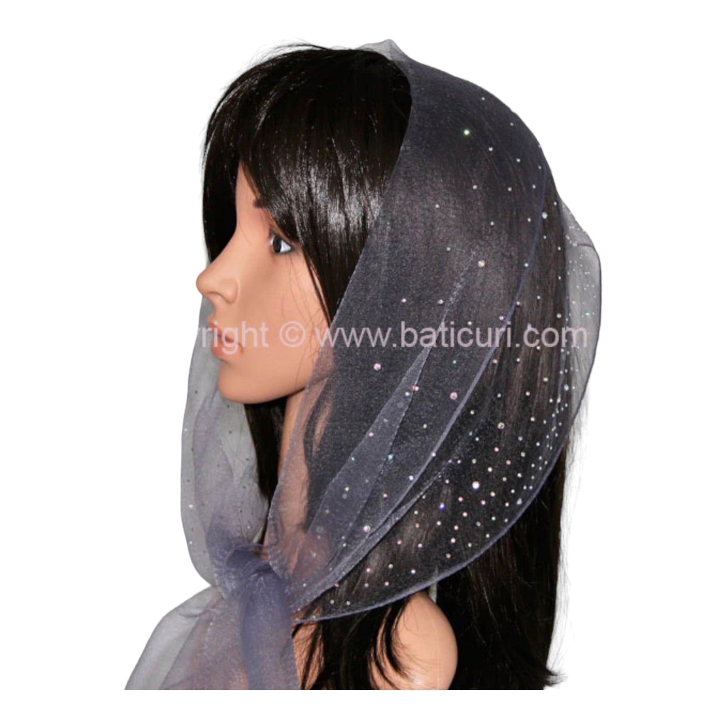 Long Nylon (W) Solid Waterfall Rhinestones