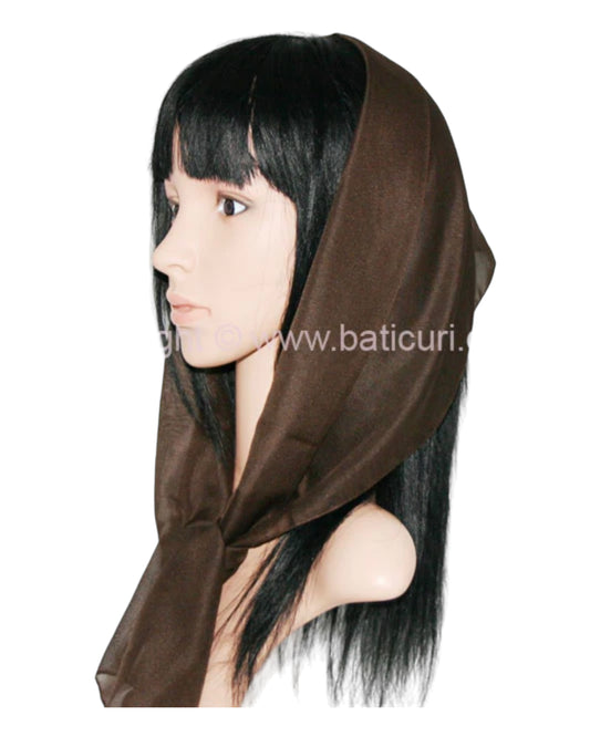 Oblong | Medium | Silk-Like Italian | Dark Brown