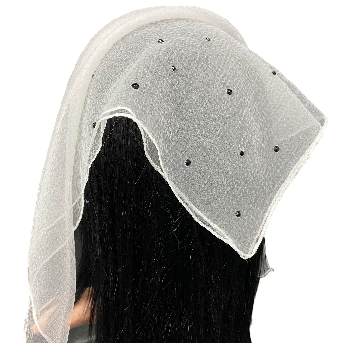 SQ  | Rhinestone Scattered | White/Black