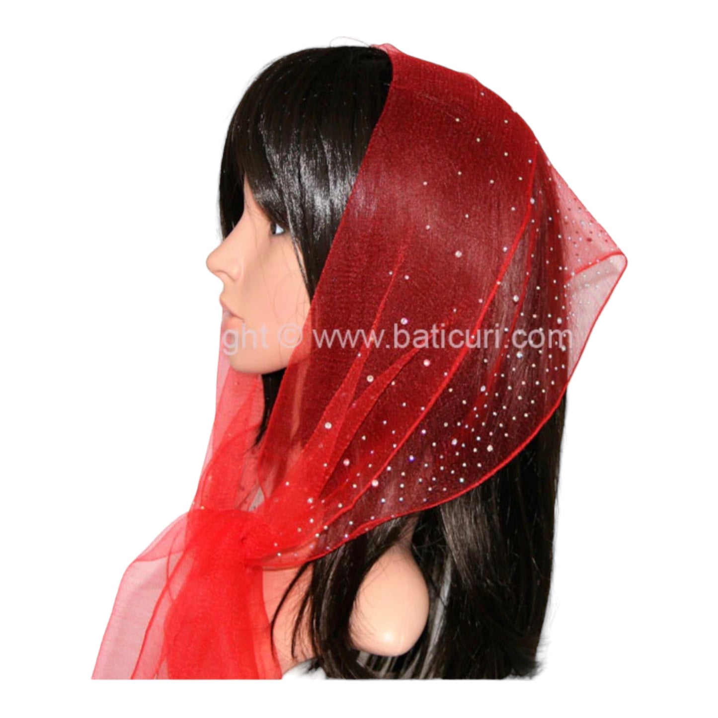 Long Nylon (W) Solid Waterfall Rhinestones