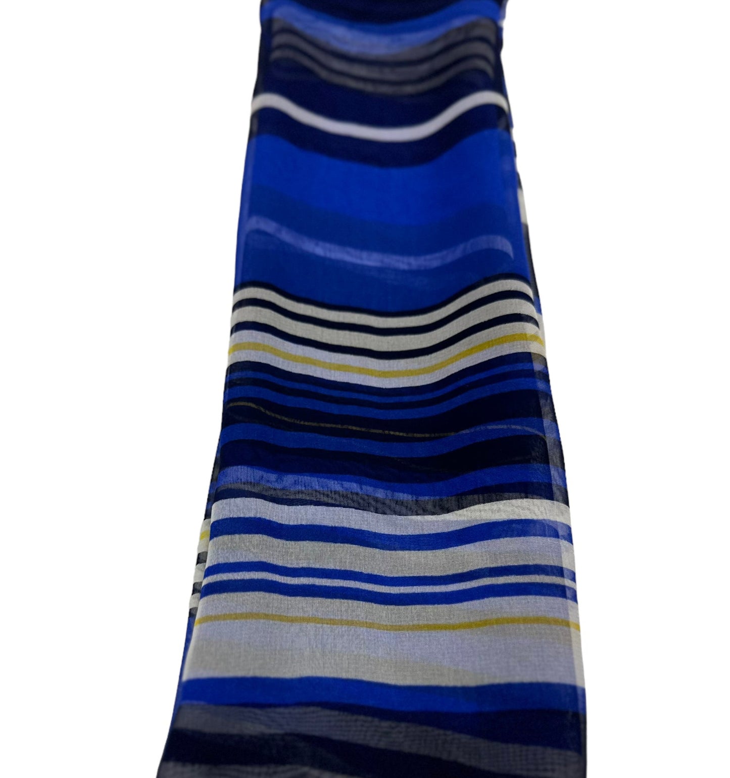 NEW! Silk Scarf | Blue Stripes