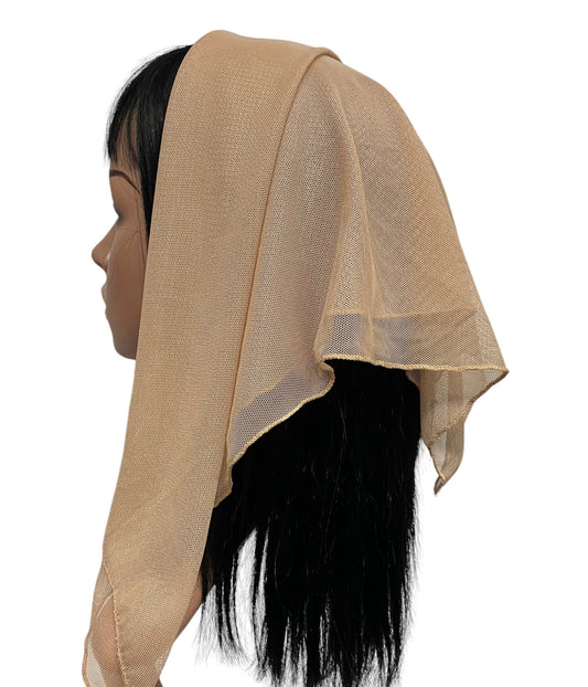 NEW! | Soft Net Scarf | Square | Beige