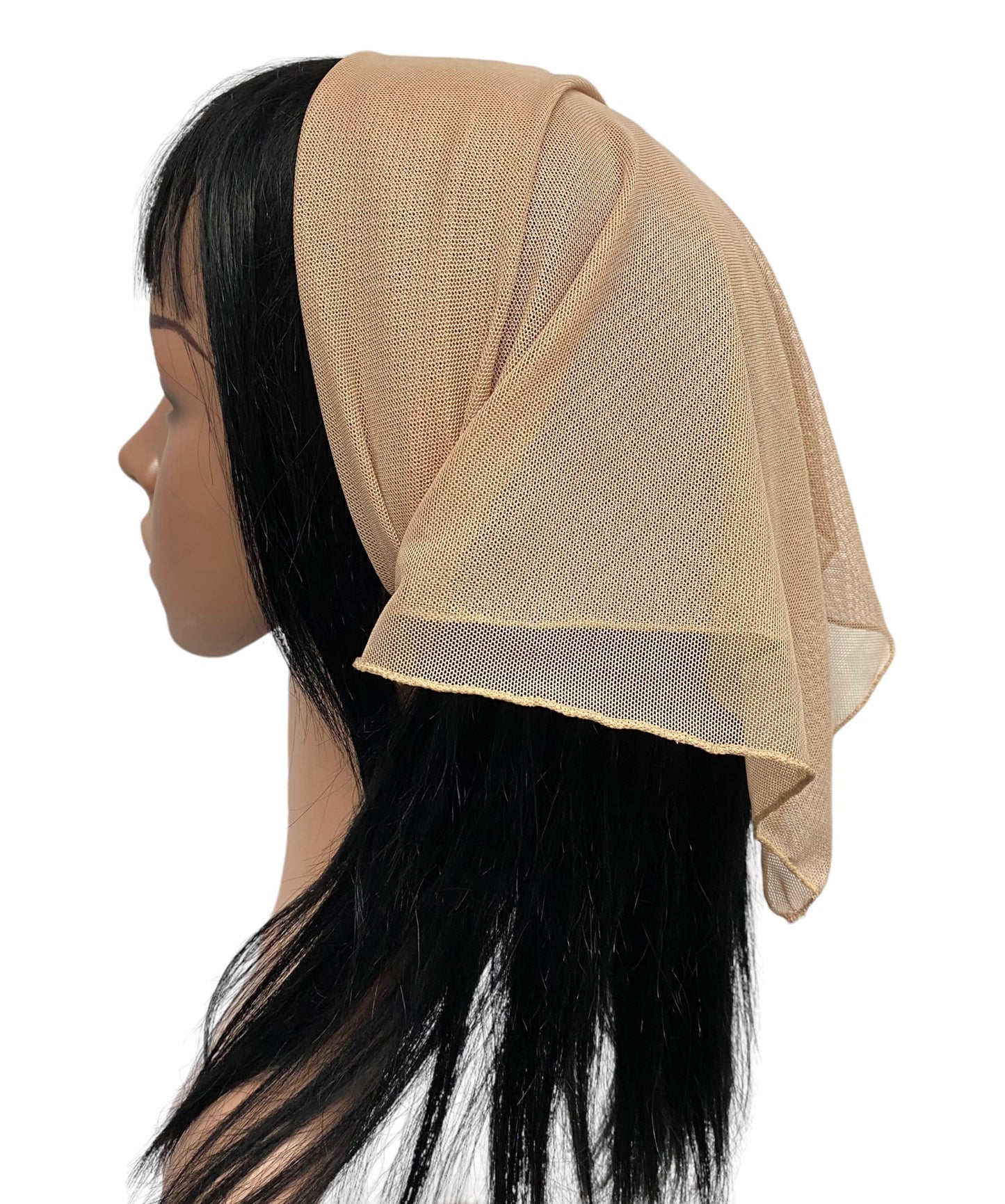 NEW! | Soft Net Scarf | Square | Beige