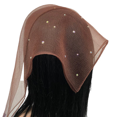 SQ  | Rhinestone Scattered | Brown/Silver