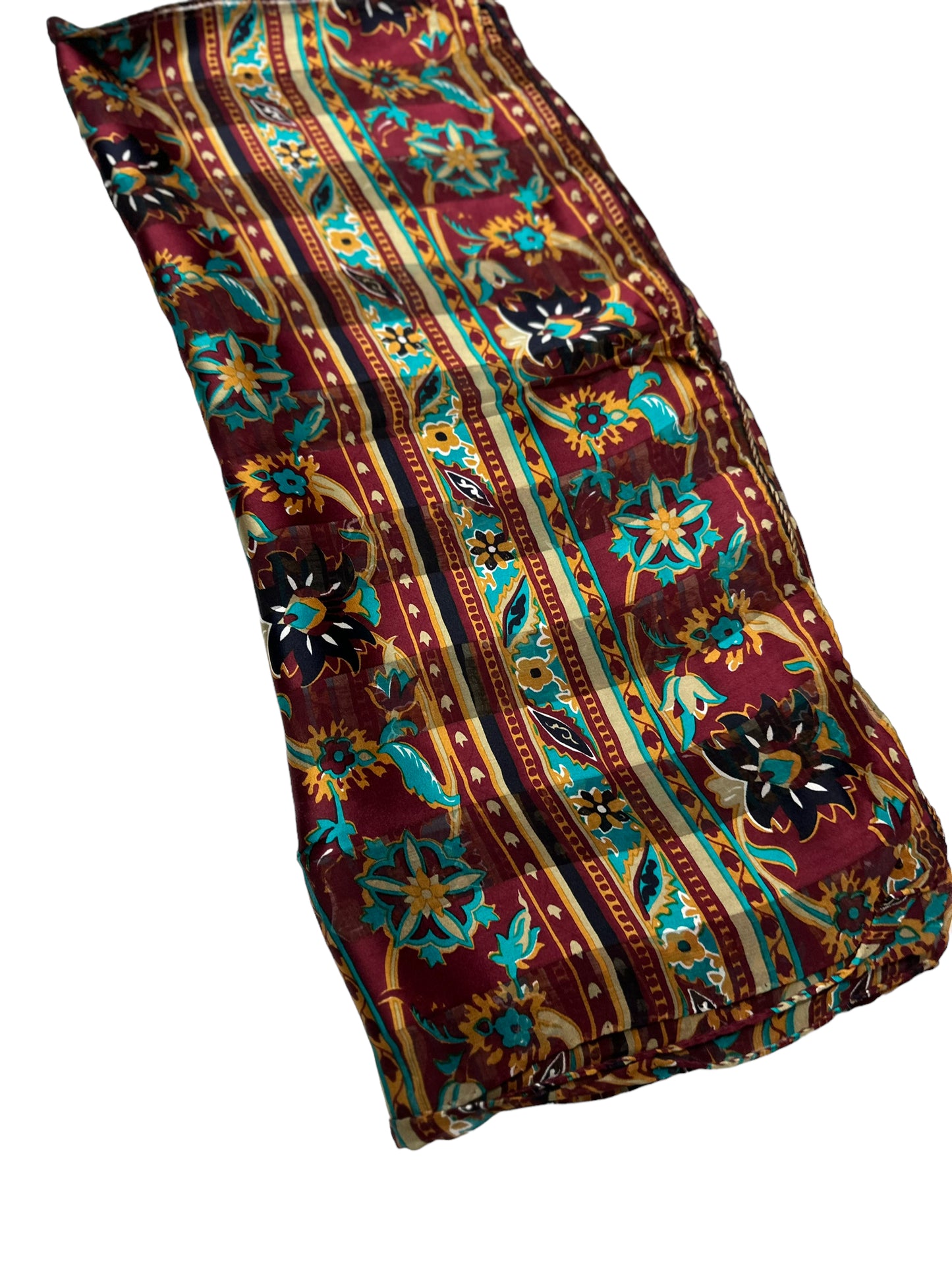 NEW! Floral & Linear Silk Scarves