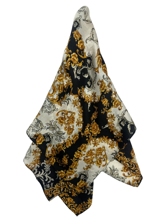 Square Silk Scarf | Baroque Pattern