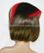 110-56 Pleated Italian | Ombre | Red & Black