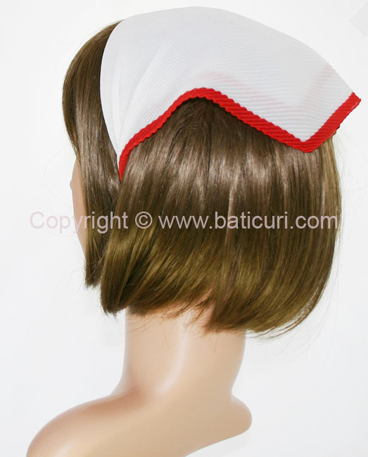 101-04 | Pleated Italian | Ivory | Red Border