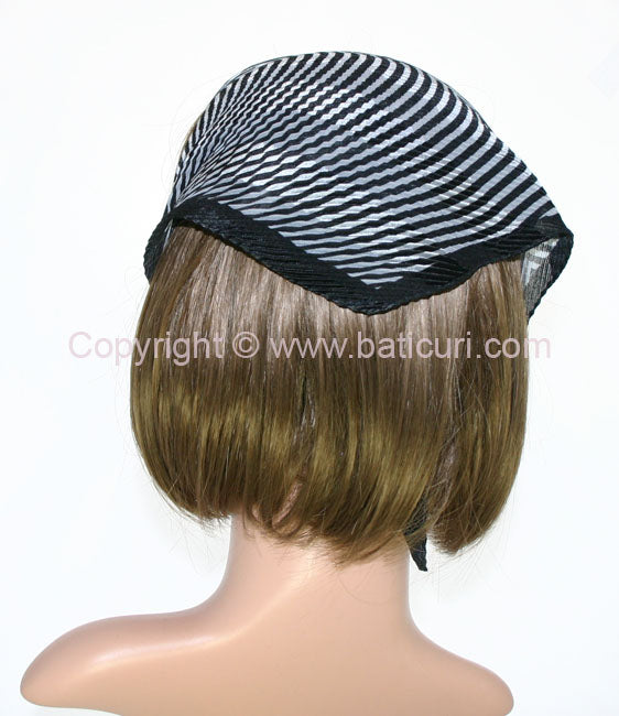 103-25 Pleated Italian | Satin | Checkered | Grey