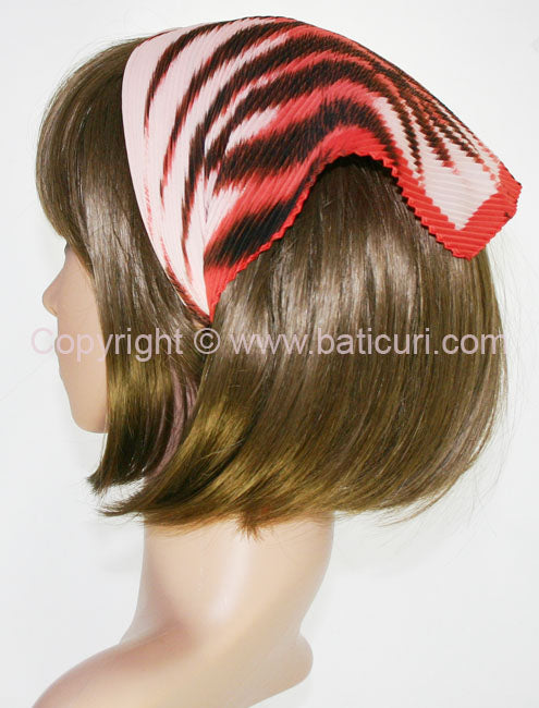 108-46 Pleated Italian | Tiger Stripes | Red