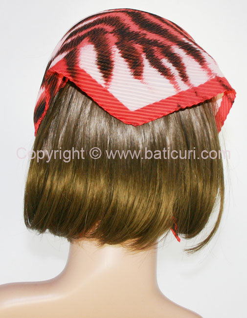 108-46 Pleated Italian | Tiger Stripes | Red