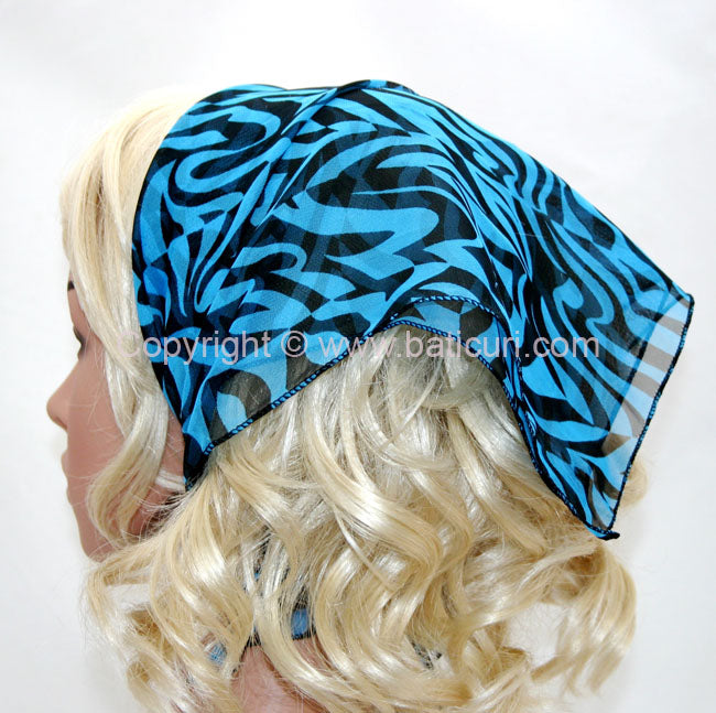 136-10 Blue/Navy Zebra Design