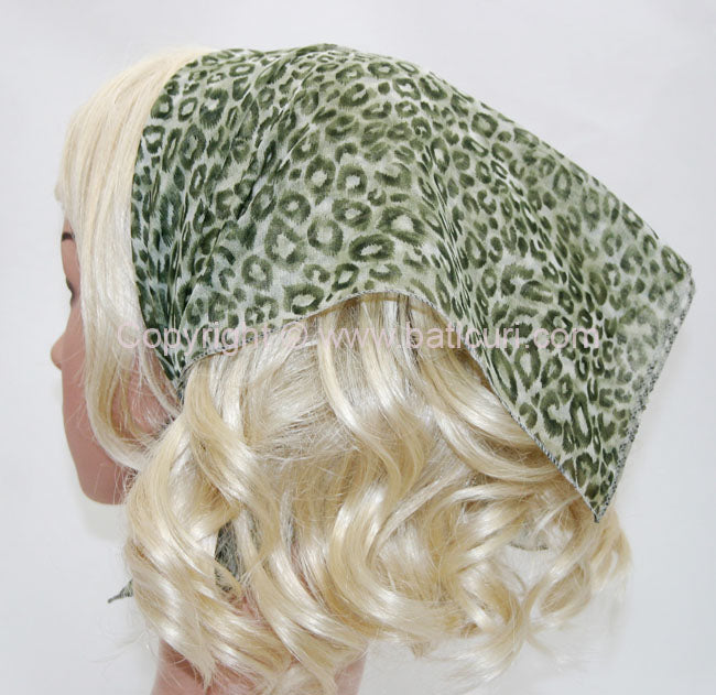 136-64 Leopard design green