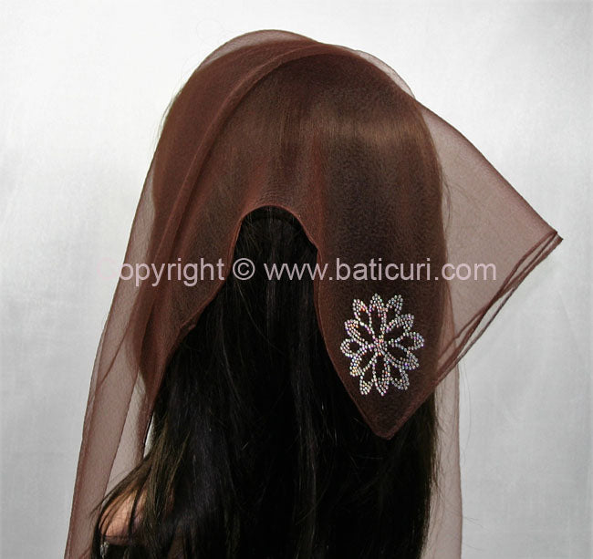 Square Solid | Rhinestone | Dahlia | Brown