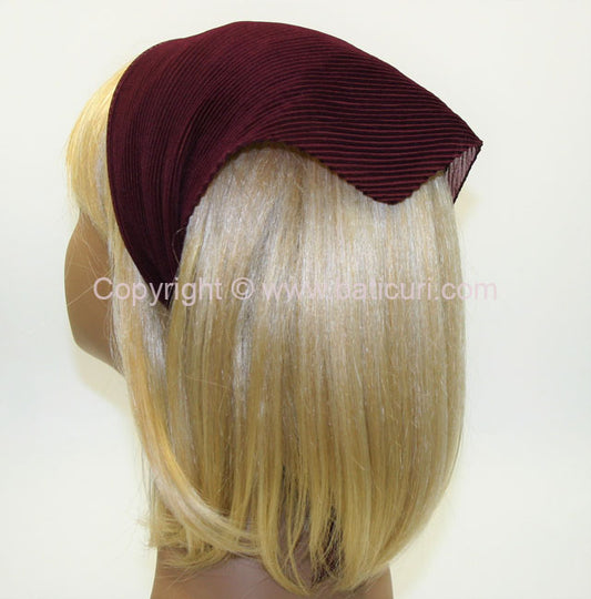 100-154 Pleated Italian | Burgundy