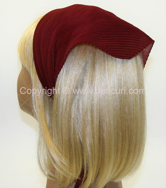 100-155 Pleated Italian | Maroon