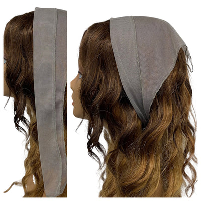 New Long Triangle Solid Net & Square Trimmed Ends -Gray
