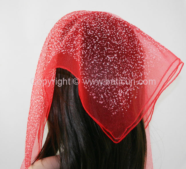 Square | Snowflakes | Bright Red