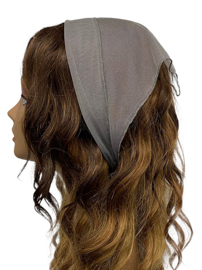 New Long Triangle Solid Net & Square Trimmed Ends -Gray