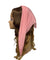 92-97 Polyester | Long Pleated Scarves | Pearl Detail |  Pink