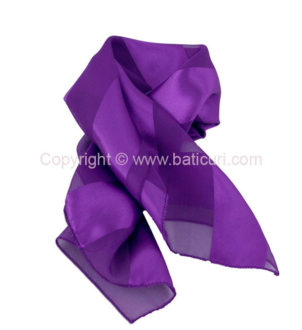 Polyester Square | Satin striped |  Dark Purple