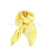 "Square Polyester satin striped Scarf"-Yellow